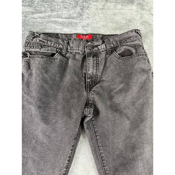 Men’s GUESS Jeans Size 32×30 Black/Gray Wash Straight-Leg – Excellent Condition - Picture 5 of 10